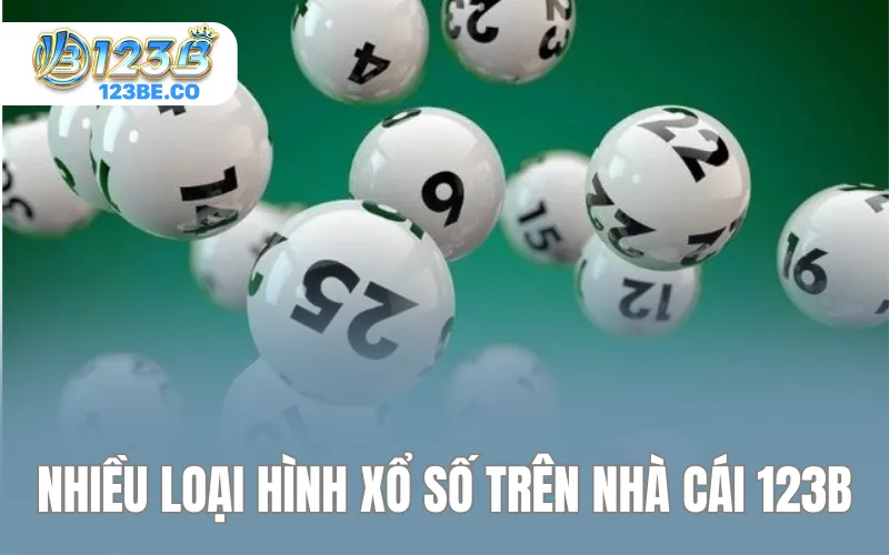 Nhiều loại hình xổ số trên nhà cái 123B